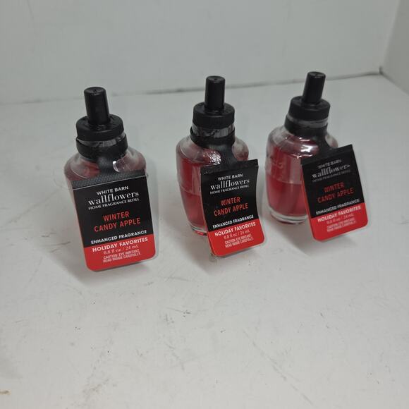 Bath & Body Works Scents Winter Candy Apple Fragrance Wallflowers Refills Scent - Picture 3 of 6